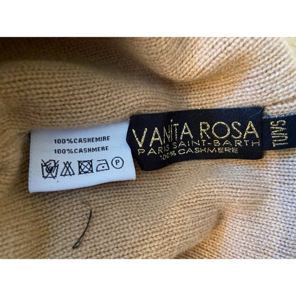 Luxury Vanita Rose Paris Saint-Barth 100% Cashmere & Lace Hat - Picture 2 of 3